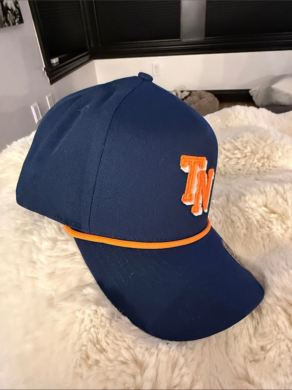TN Navy and Orange Unisex 5 Panel Trucker Hat